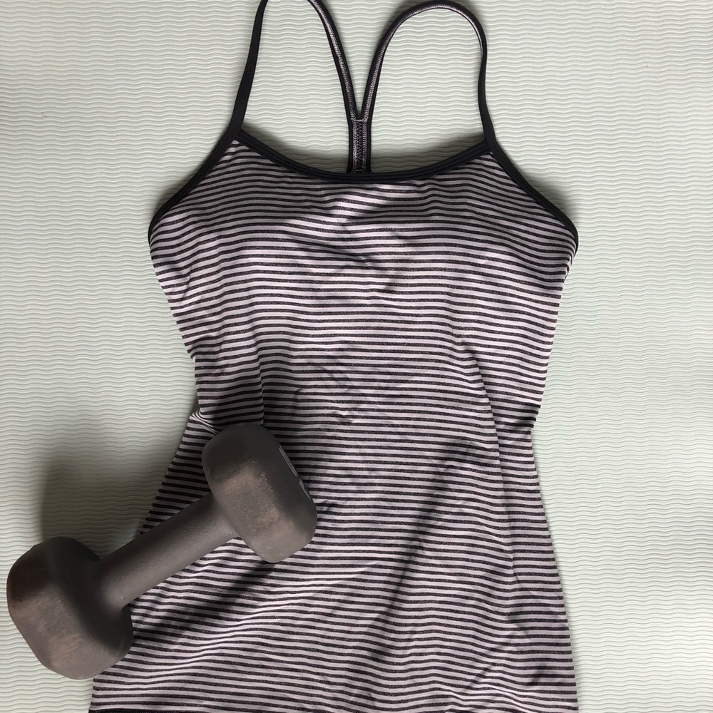 Lululemon Striped Power Y Tank